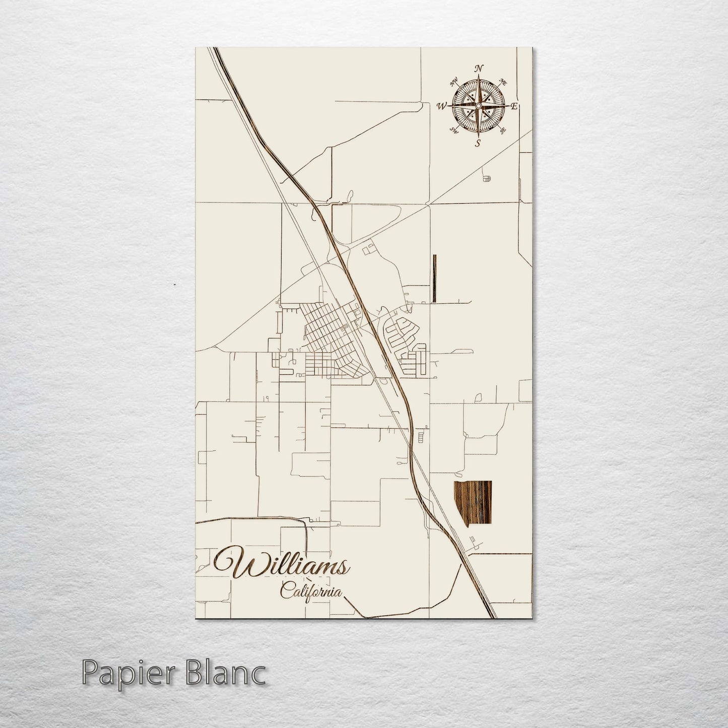 Williams, California Street Map