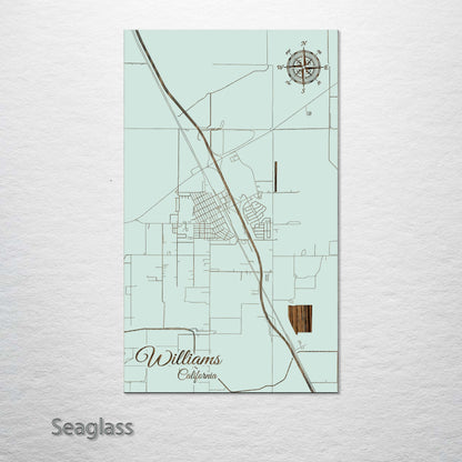 Williams, California Street Map