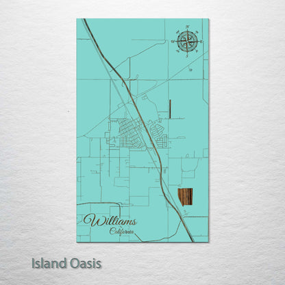 Williams, California Street Map