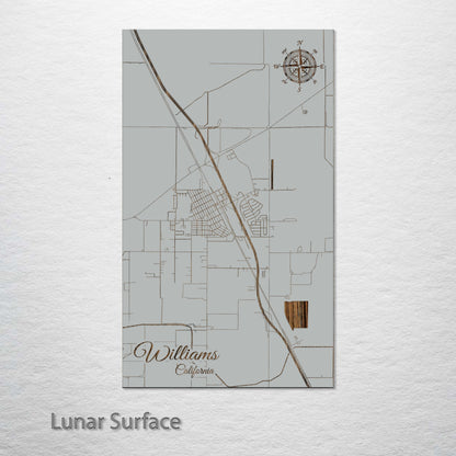 Williams, California Street Map