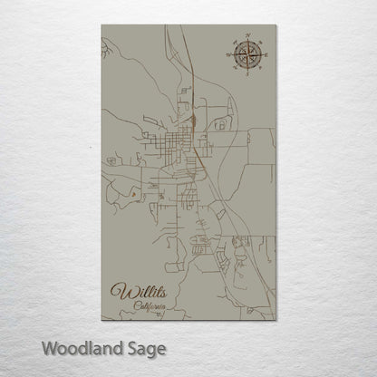 Willits, California Street Map