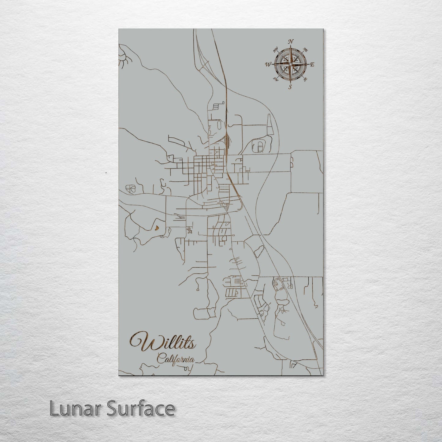 Willits, California Street Map