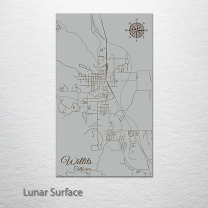 Willits, California Street Map