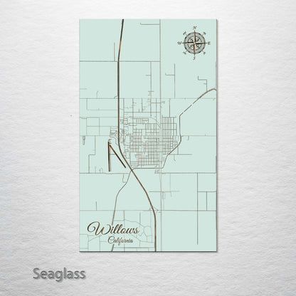 Willows, California Street Map
