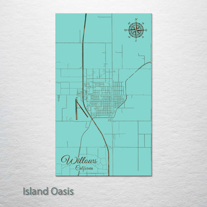 Willows, California Street Map