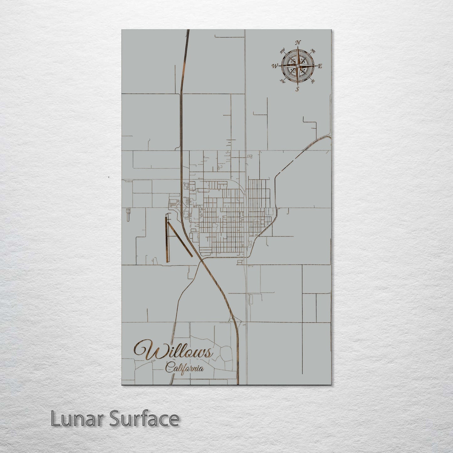 Willows, California Street Map