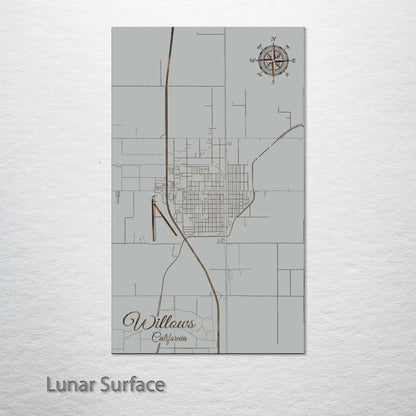 Willows, California Street Map