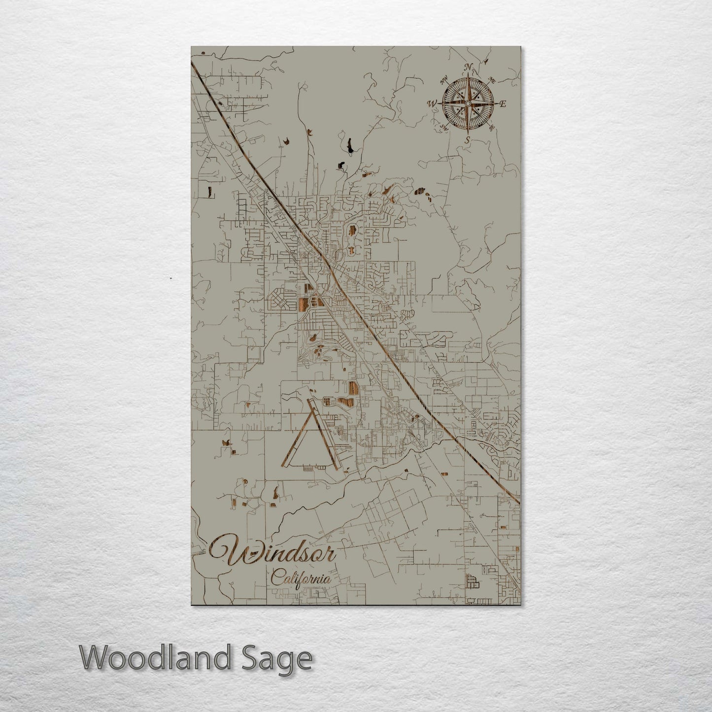 Windsor, California Street Map