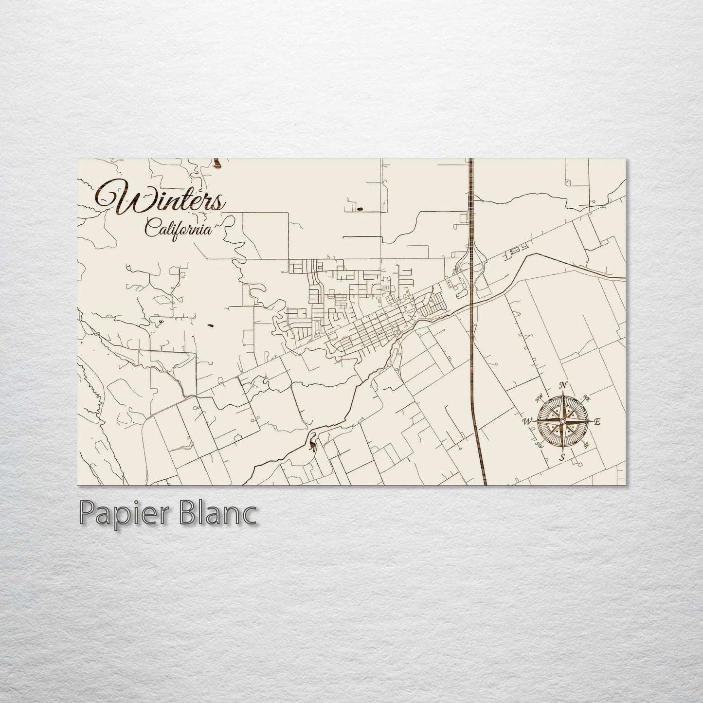 Winters, California Street Map