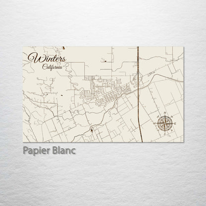 Winters, California Street Map