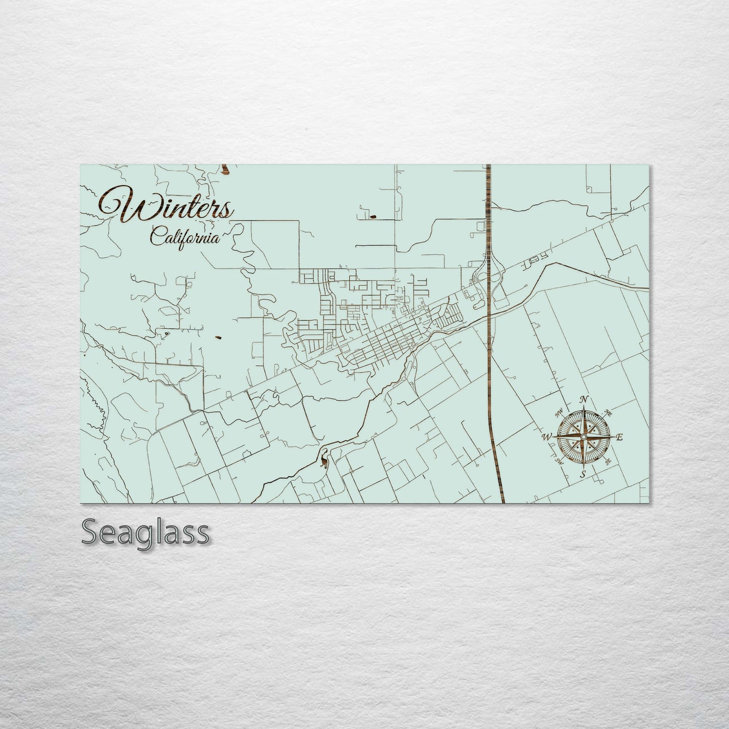 Winters, California Street Map