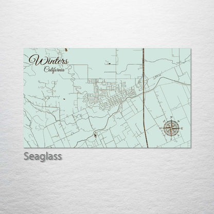 Winters, California Street Map
