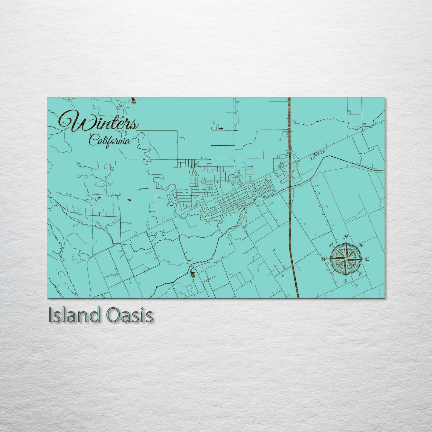 Winters, California Street Map