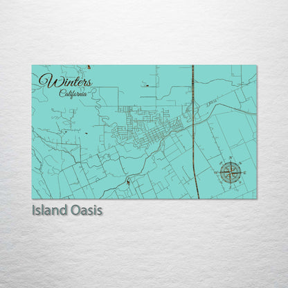 Winters, California Street Map