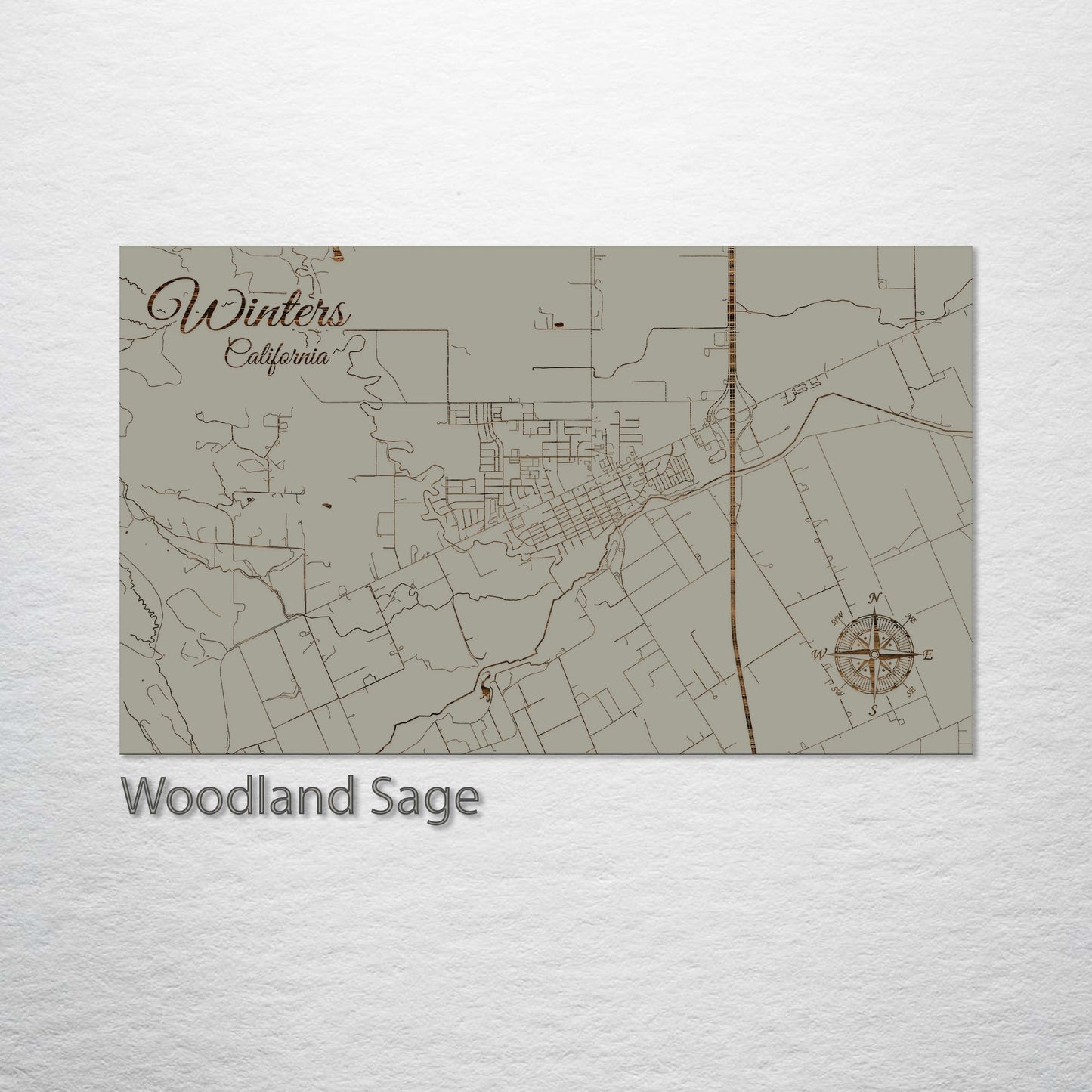 Winters, California Street Map