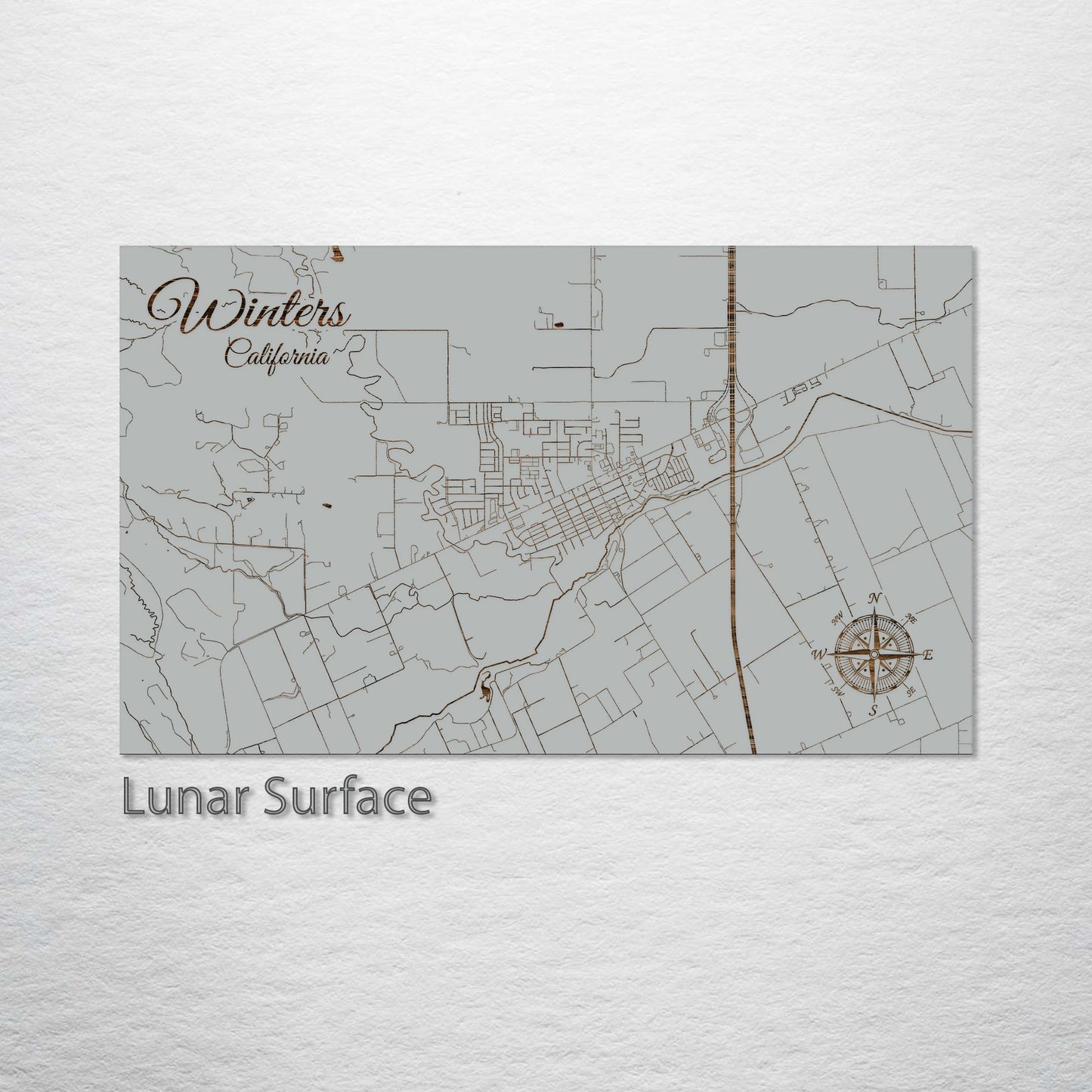 Winters, California Street Map