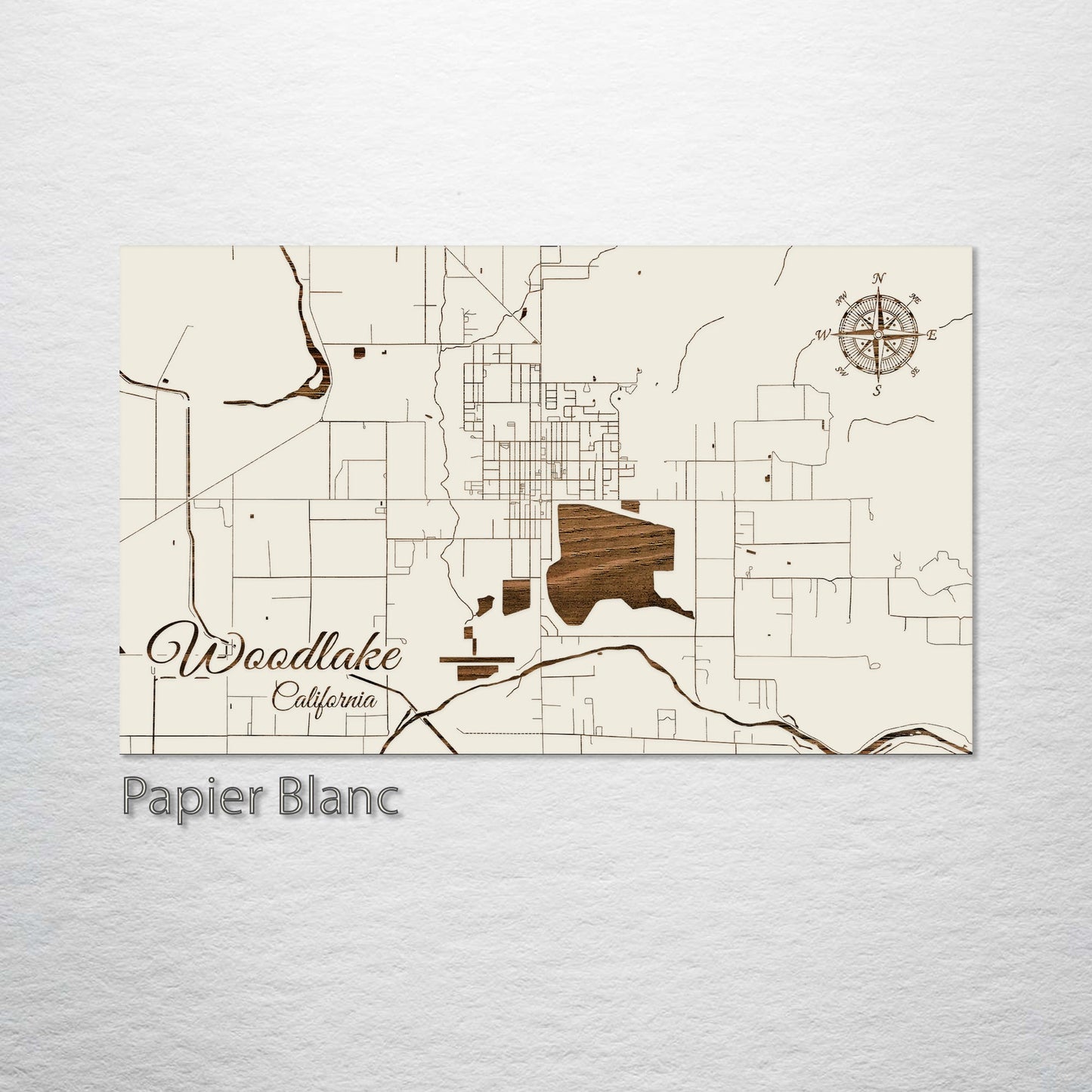 Woodlake, California Street Map