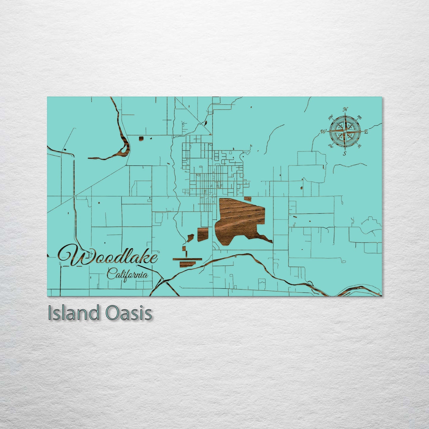 Woodlake, California Street Map