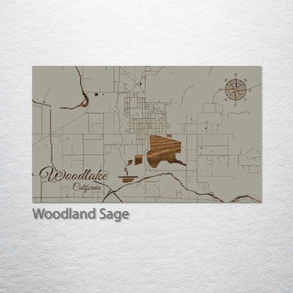 Woodlake, California Street Map