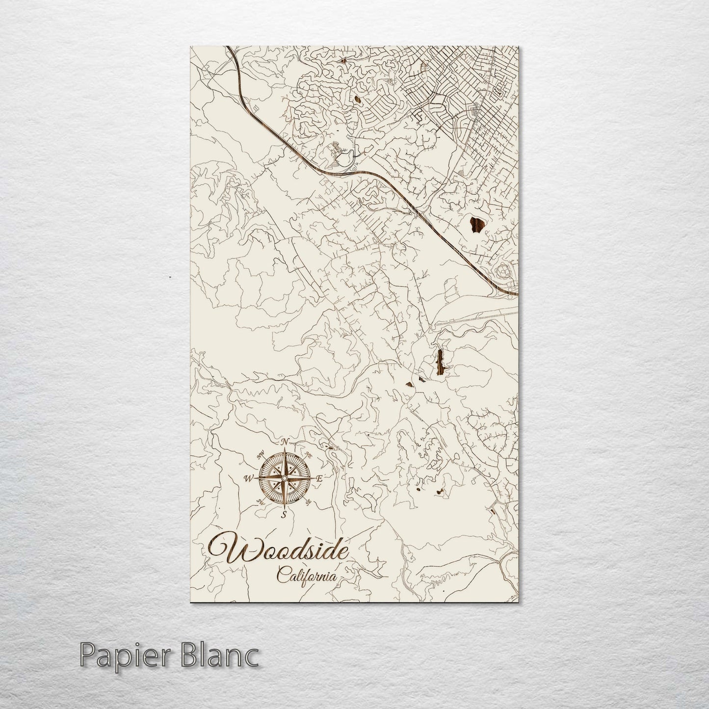 Woodside, California Street Map
