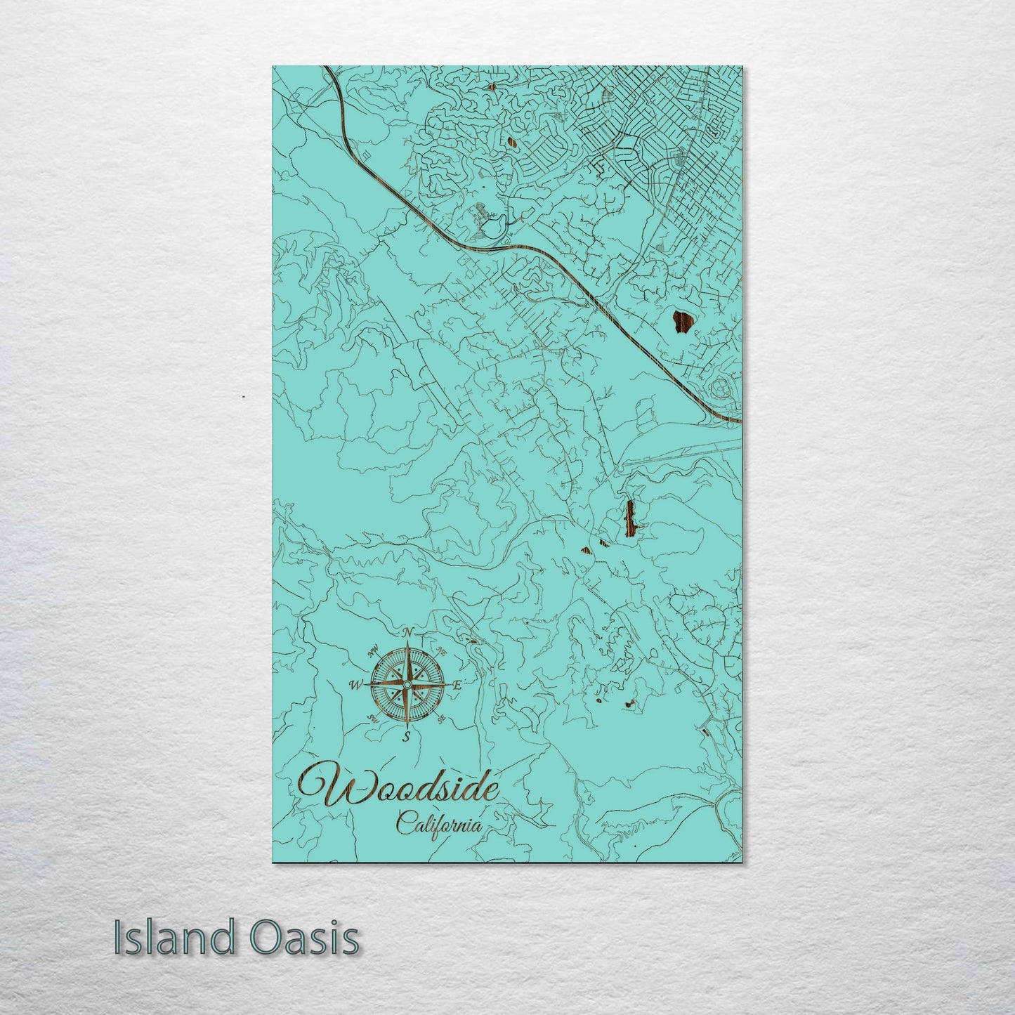 Woodside, California Street Map