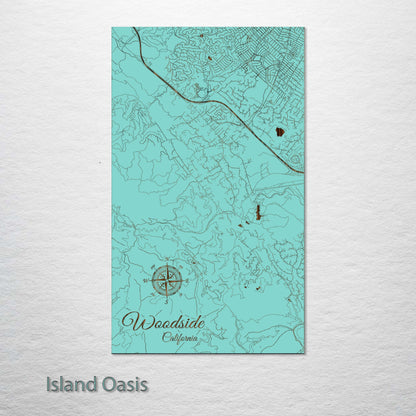 Woodside, California Street Map