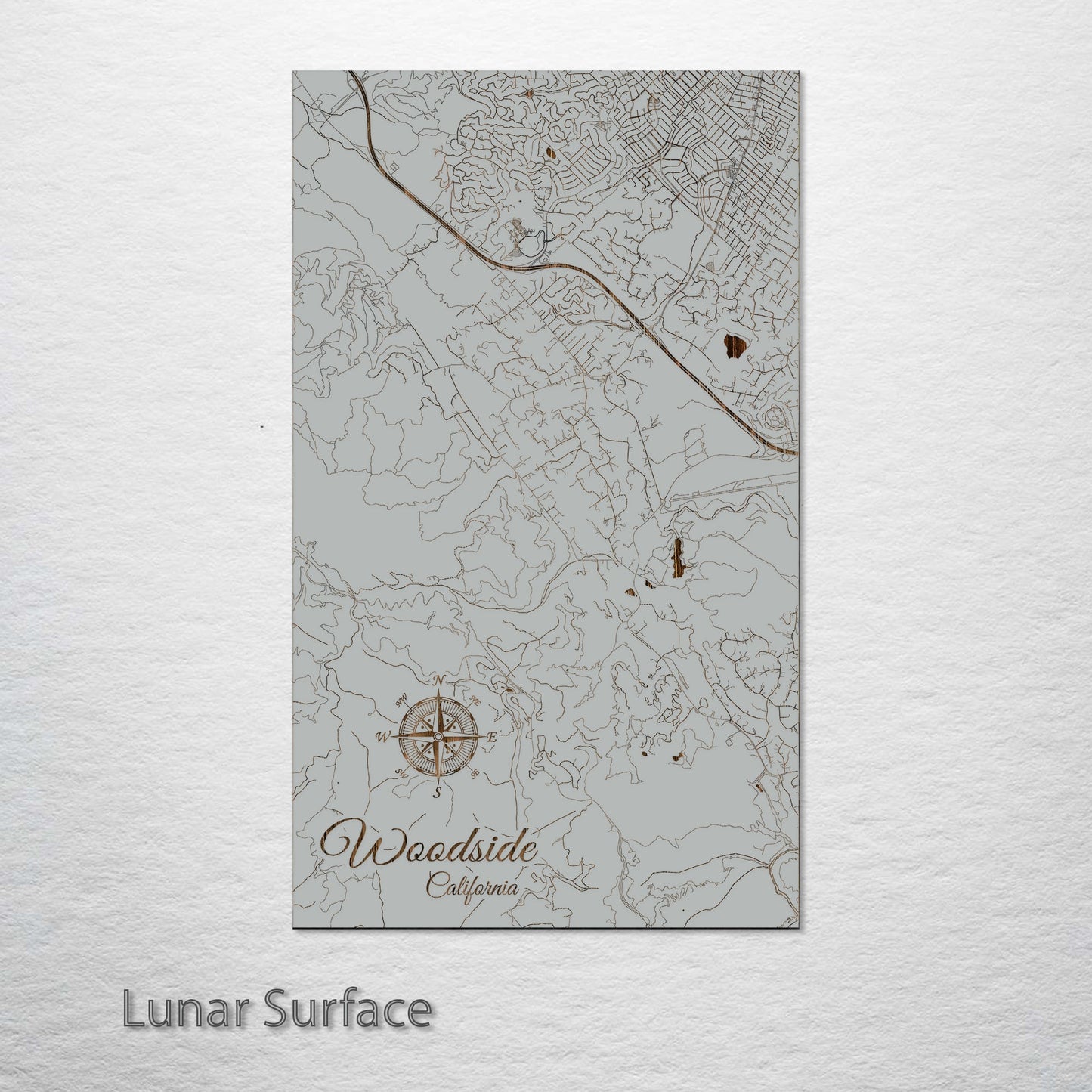 Woodside, California Street Map