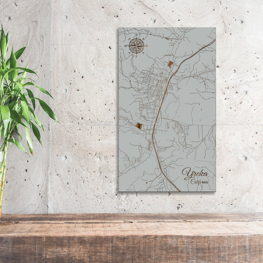 Yreka, California Street Map