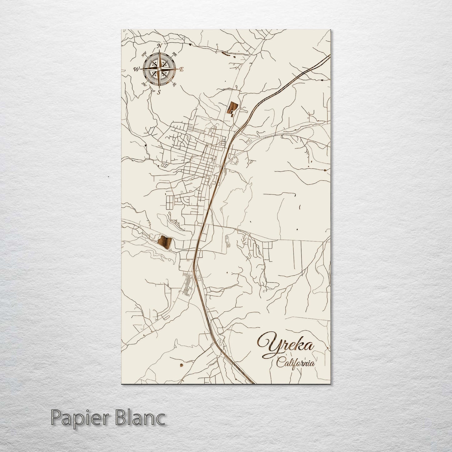 Yreka, California Street Map