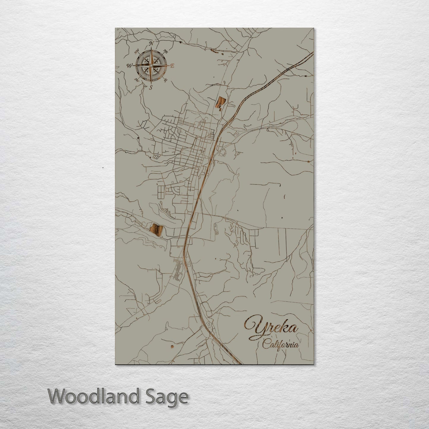 Yreka, California Street Map