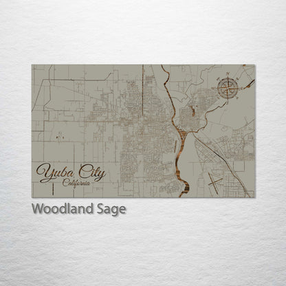 Yuba City, California Street Map