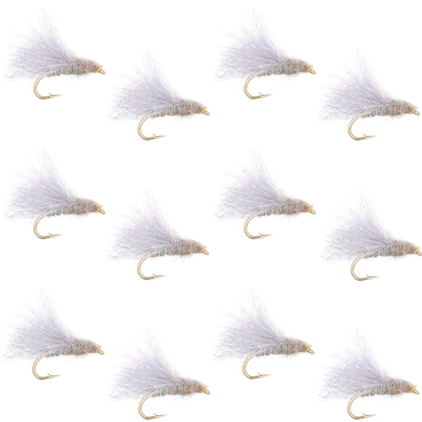CDC Baetis Emerger BWO Wet Fly Fishing Flies - 1 Dozen Flies Hook Size 20