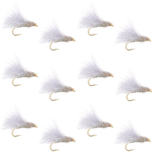 CDC Baetis Emerger BWO Wet Fly Fishing Flies - 1 Dozen Flies Hook Size 16