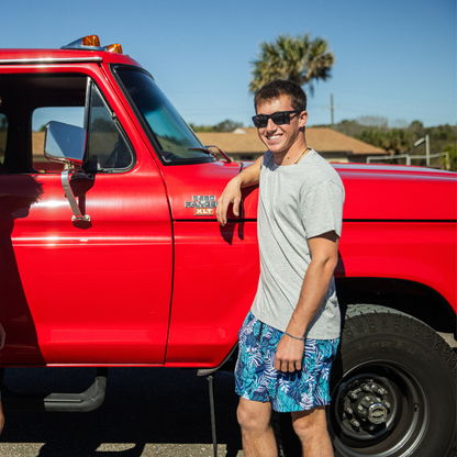 Caribbean Palms - Waterproof Swim Shorts With A Waterproof Pocket