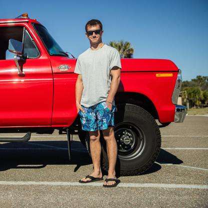 Caribbean Palms - Waterproof Swim Shorts With A Waterproof Pocket