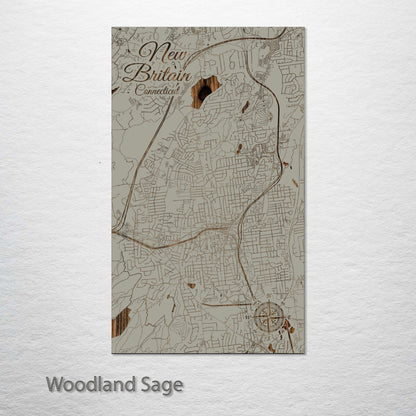 New Britain, Connecticut Street Map