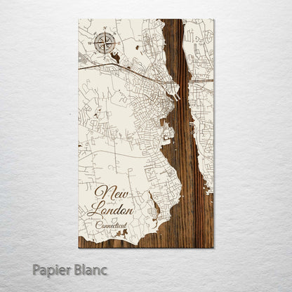 New London, Connecticut Street Map