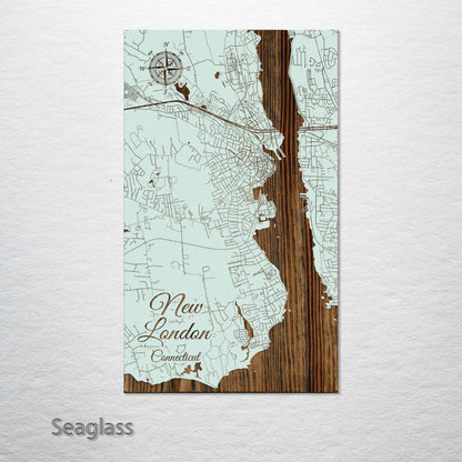 New London, Connecticut Street Map