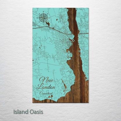 New London, Connecticut Street Map