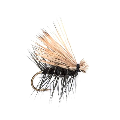 Black Elk Hair Caddis Classic Trout Dry Fly - 12 Flies Size 12