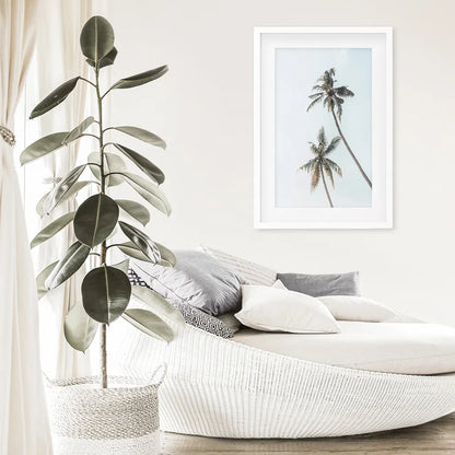 California Tropical Themed Wall Decor. Large Palm Trees