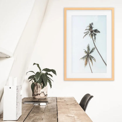 California Tropical Themed Wall Decor. Large Palm Trees