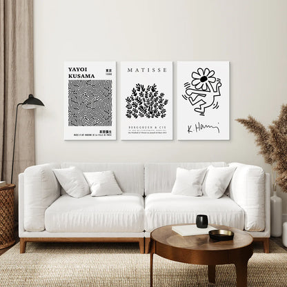 Black and White Matisse Art Set of 3 Posters