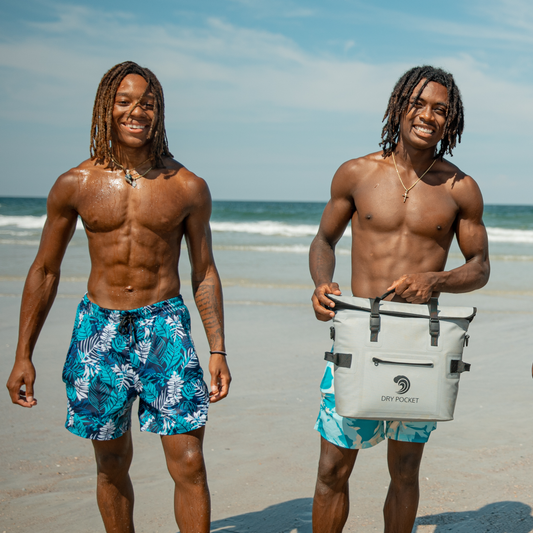 Caribbean Palms - Waterproof Swim Shorts With A Waterproof Pocket