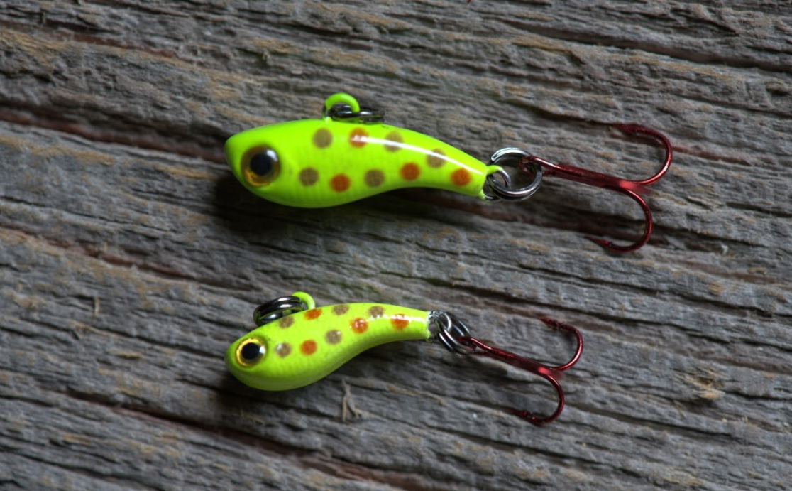 TUNGSTEN T-RIP CHARTREUSE WONDERBREAD GLOW MINI VIBE BAIT