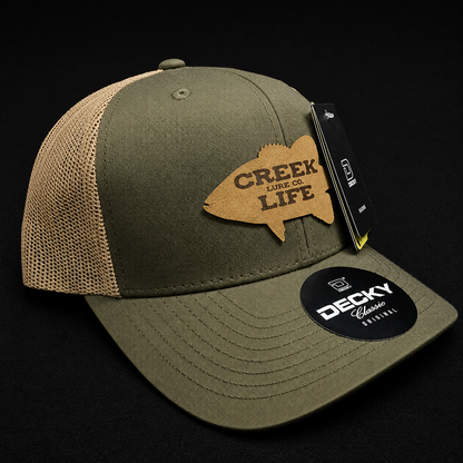 Creek Life Lure Co – Decky Classic Original Leather Patch Hat