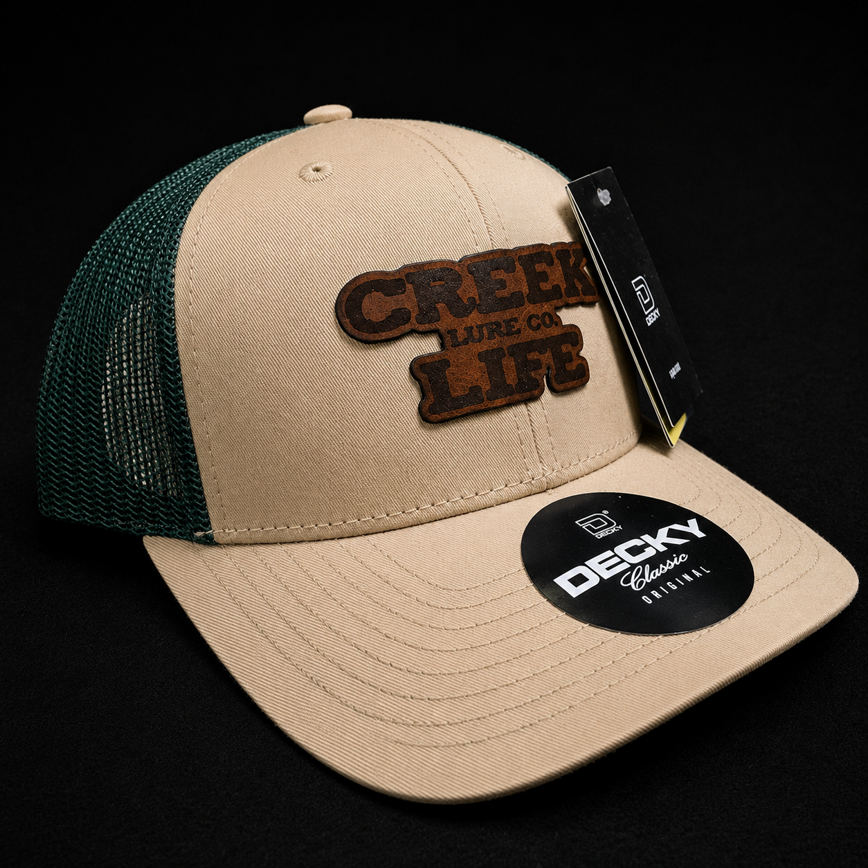 Creek Life Lure Co – Decky Classic Original Leather Patch Hat