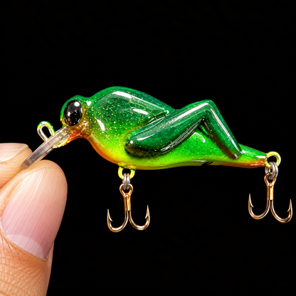 Mikrolino Grasshopper (Skakavac) – 30mm Handmade Balsa Wobbler