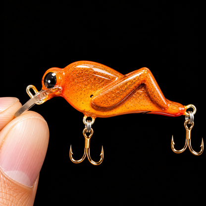 Mikrolino Grasshopper (Skakavac) – 30mm Handmade Balsa Wobbler