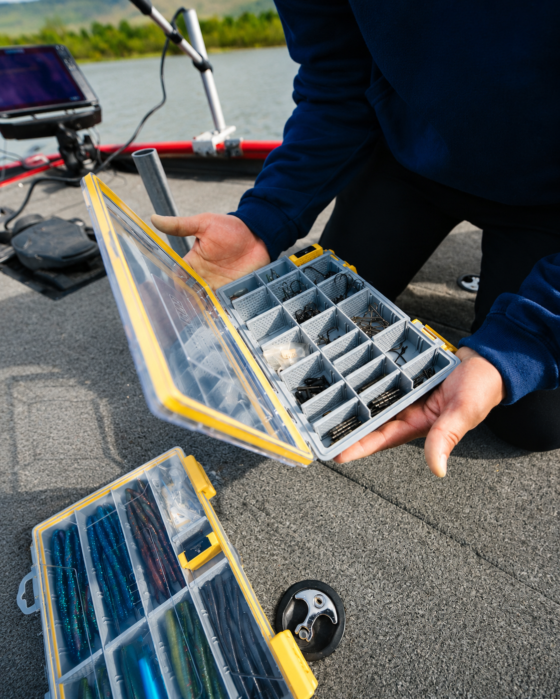 Beyond Fishing DryLock Waterproof Tackle Box, Watertight 3600 & 3700 Tackle Trays with Dual-Latch Seal, Adjustable Removable Dividers & Anti-Rust Desiccant, Lure & Terminal Tackle Organizer